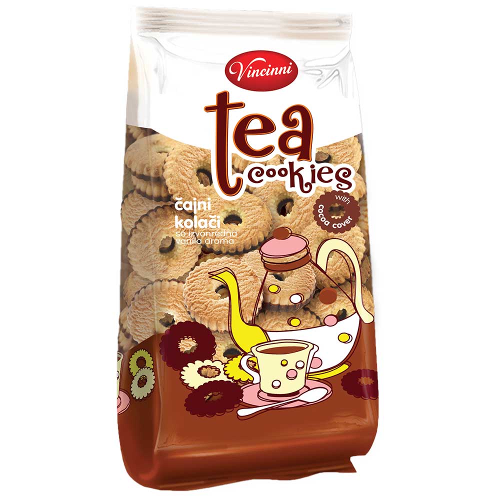 VINCINNI Choco Cajni Kolaci (Tea Cookies w/ Chocolate) 800g