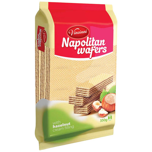 VINCINNI Napolitan Wafers - Hazelnut 350g