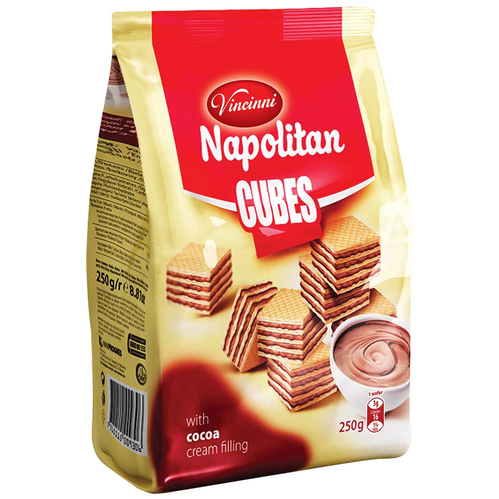 VINCINNI Napolitan Cubes - Cocoa 250g