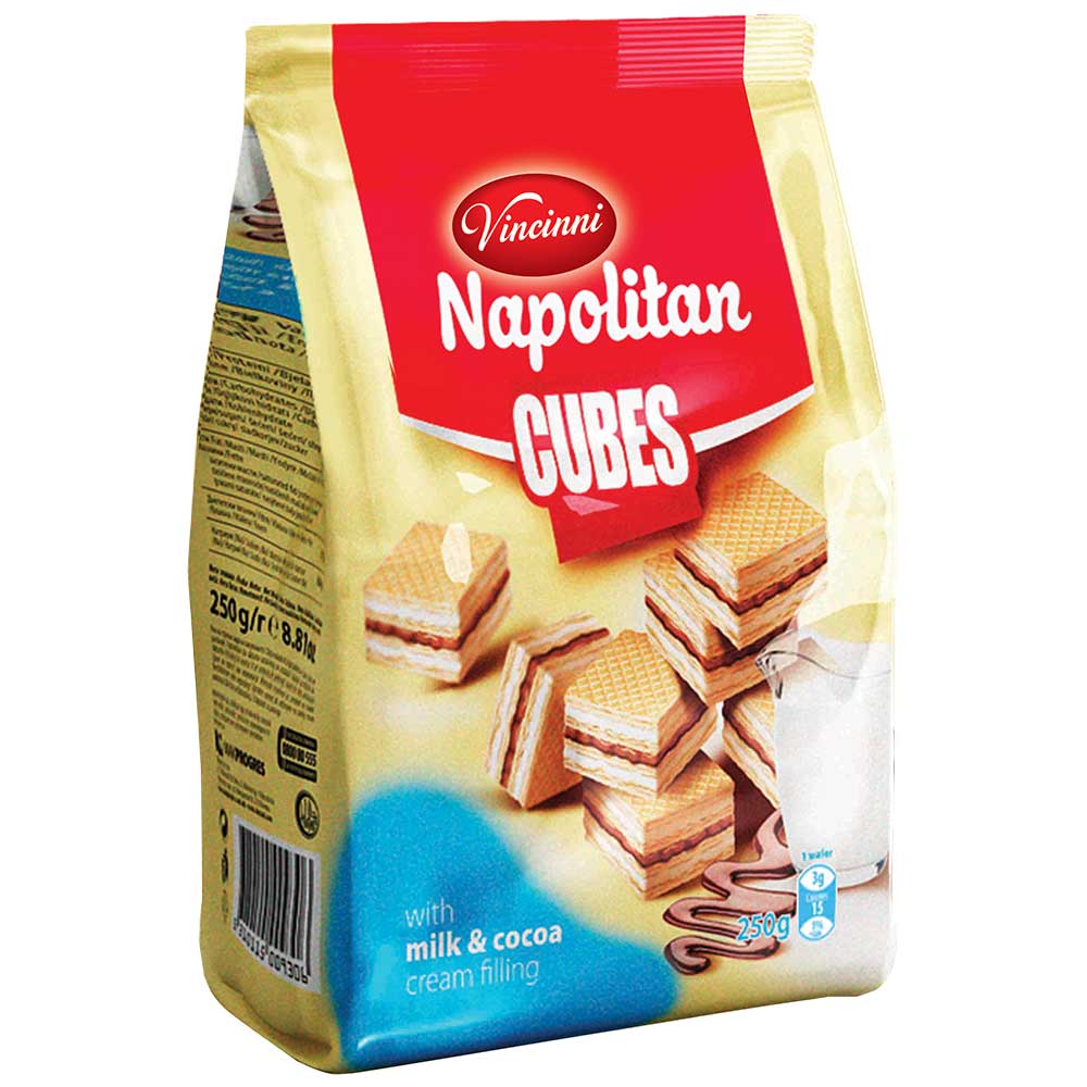 VINCINNI Napolitan Cubes - Milk & Cocoa 250g