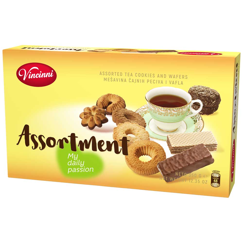 VINCINNI Assortment Cookies and Wafers - 350g / 12.3oz