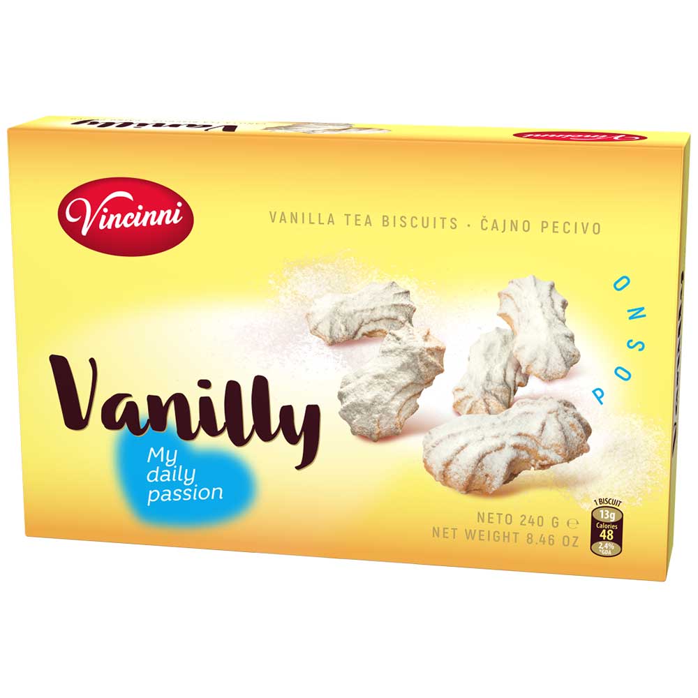 VINCINNI Vanilly - Tea Biscuits Vanilla - 240g / 8.1oz – FAST PAK