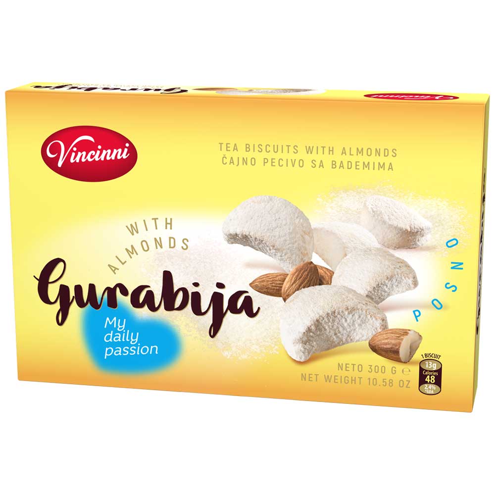 VINCINNI Gurabija -Almond Cookies - 300g / 10.6oz