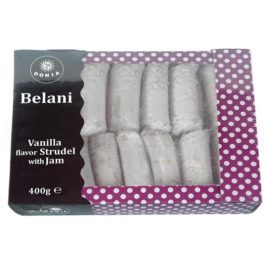 DONIA Belani Strudel with Jam - Vanilla Sugar Coated 370g / 13.05oz