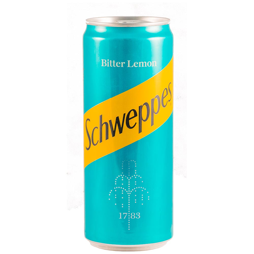 SCHWEPPES BITER LEMON. 0.33L - Can