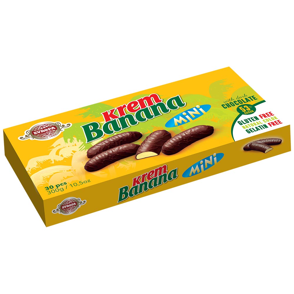 EVROPA Cream Banana Mini 300gr. BOX