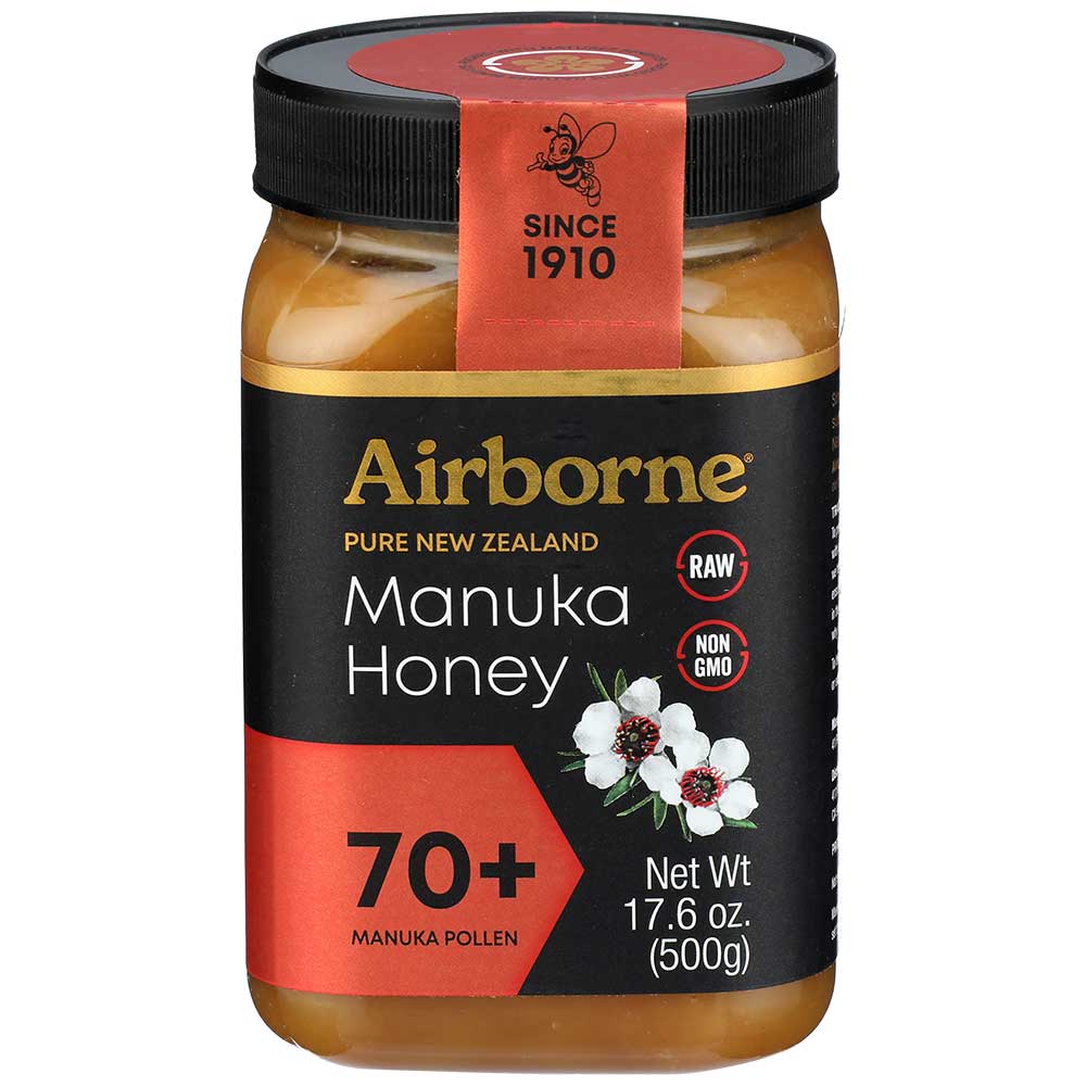 AIRBORNE Health Manuka Honey 70+ 500g/17.5oz