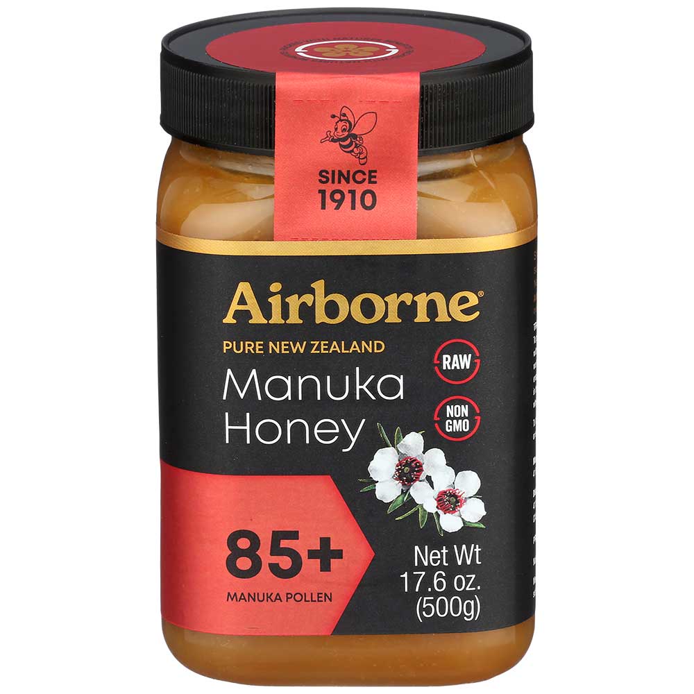 AIRBORNE Health Manuka Honey 85+ 500g/17.5oz