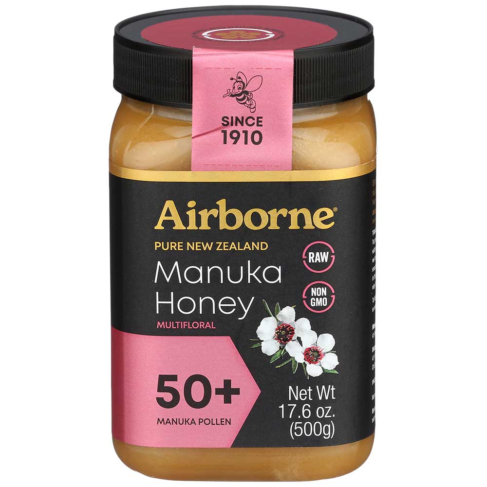 AIRBORNE Health Manuka Honey 50+ 500g/17.5oz