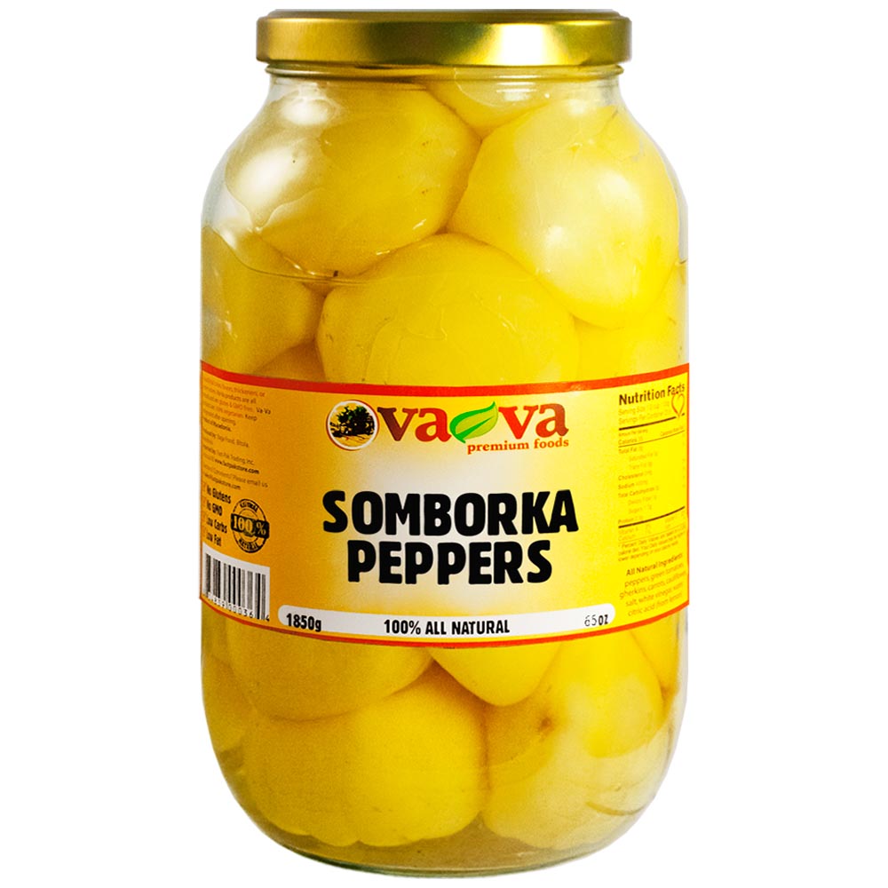 VA-VA Somborka Hot Banana Peppers 1850g/86.42oz