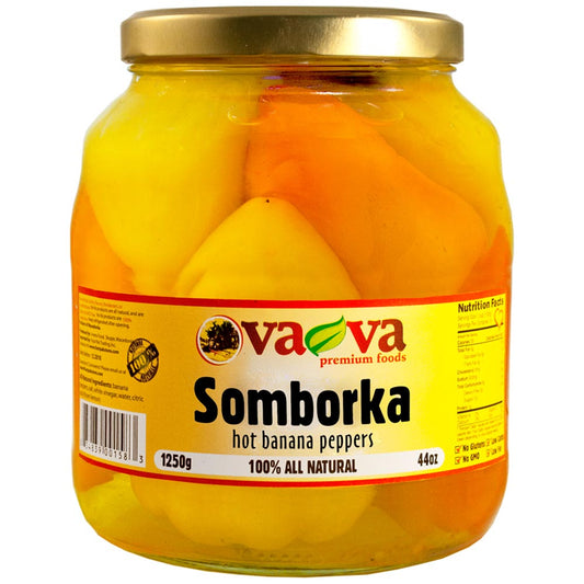 VA-VA Somborka Hot Banana Peppers 1400g/44.1oz