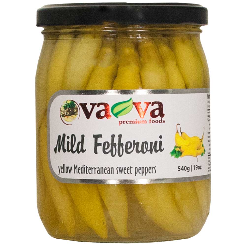Feforoni VA-VA Mild Yellow Fefferoni Peppers 540g/19oz – FAST PAK