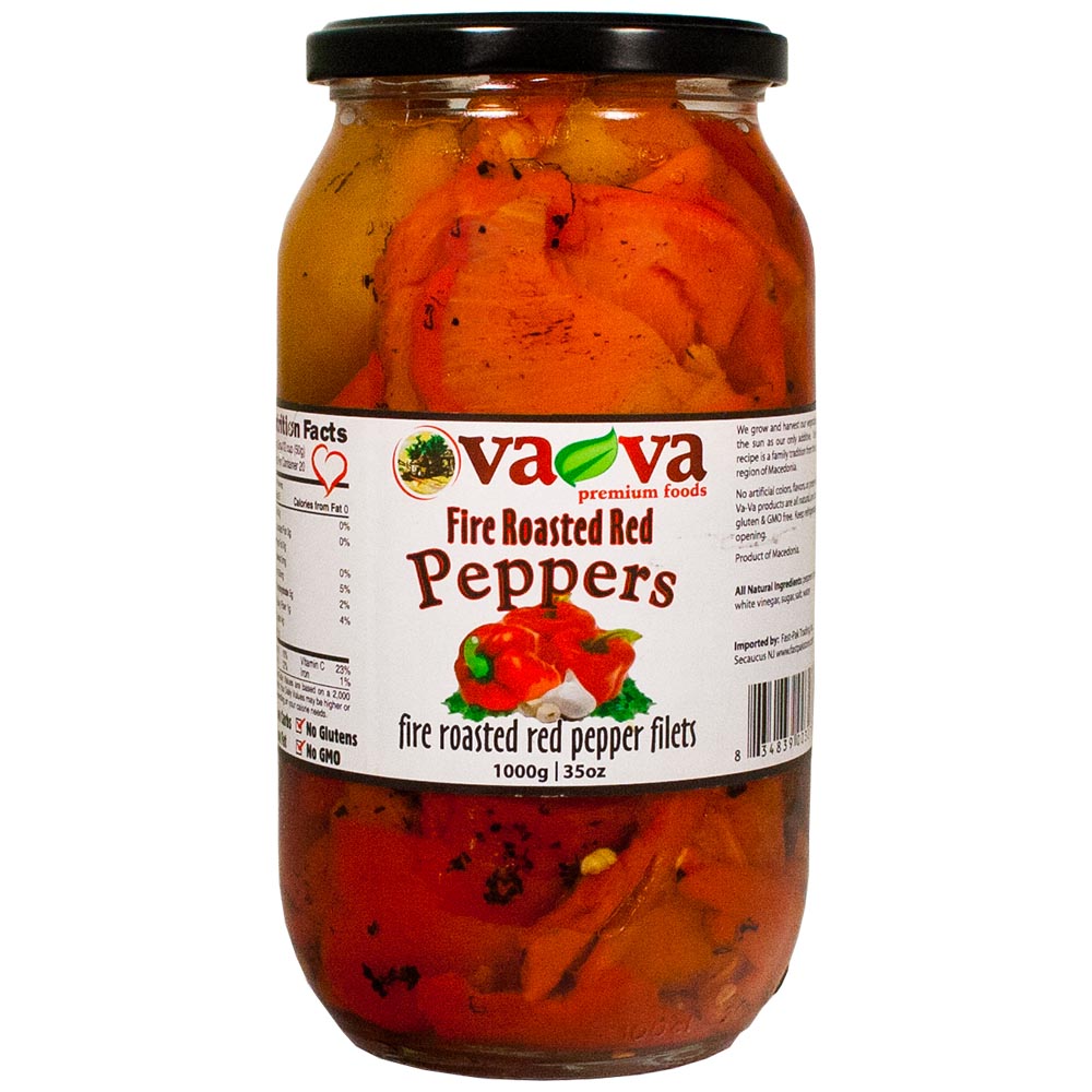 VA-VA Fire Roasted Red Peppers 950g/35oz