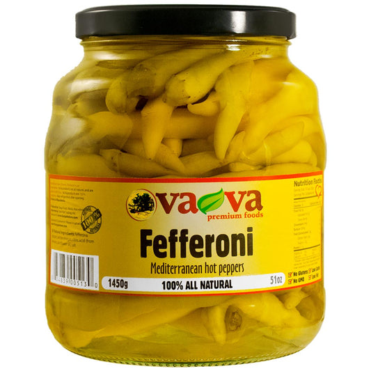 VA-VA Green Fefferoni Peppers 1450g/51oz