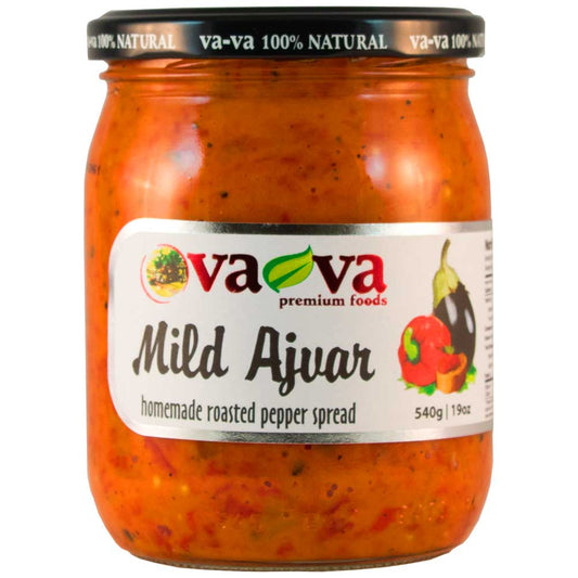 VA-VA Home Made Ajvar Mild Roasted Pepper Spread 520g/19oz