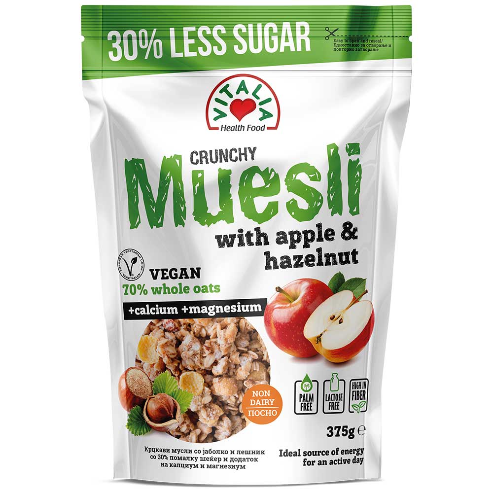 VITALIA Crunchy Muesli Hazelnut & Apple 375g/13oz