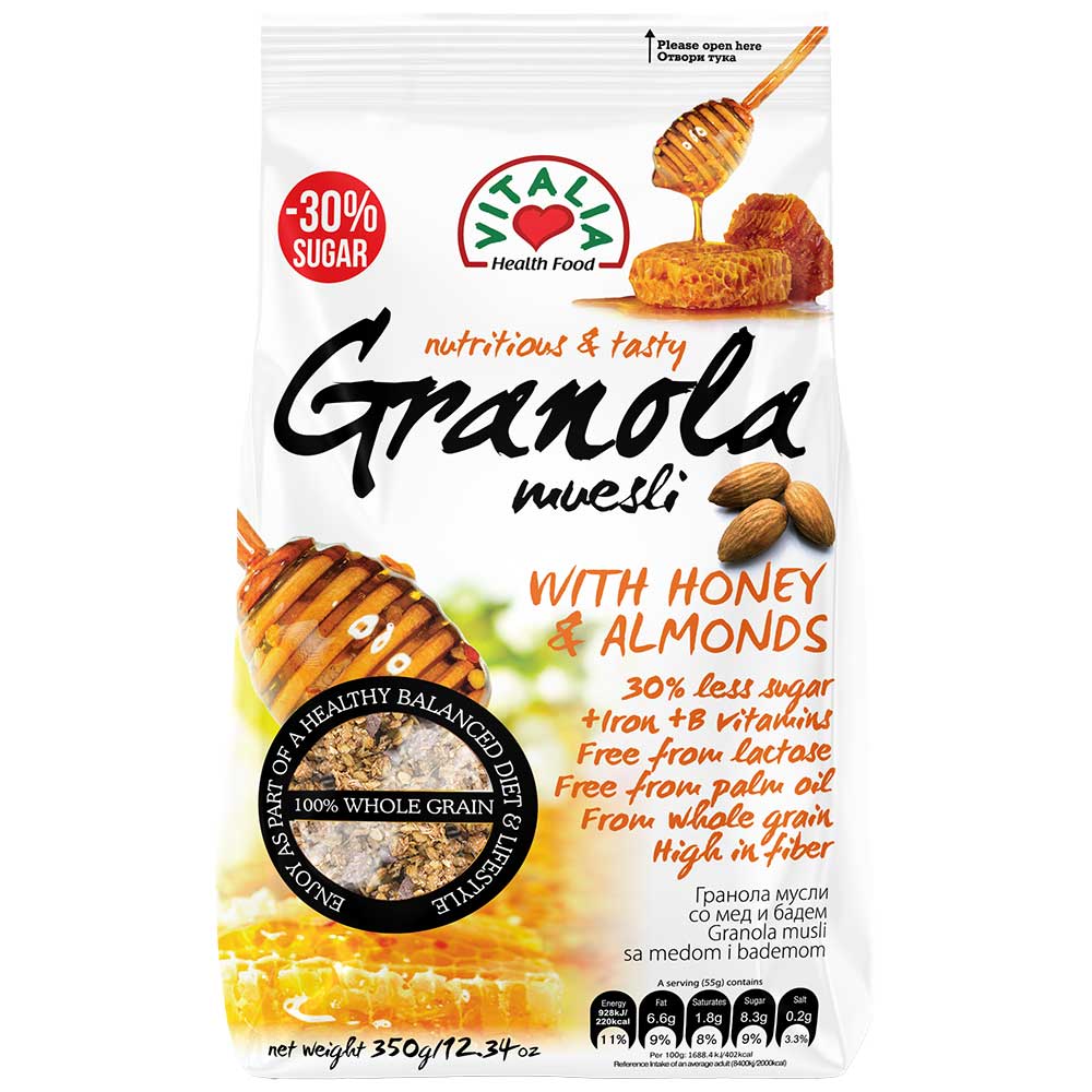 VITALIA Granola w/ Honey & Almonds 350g/12oz