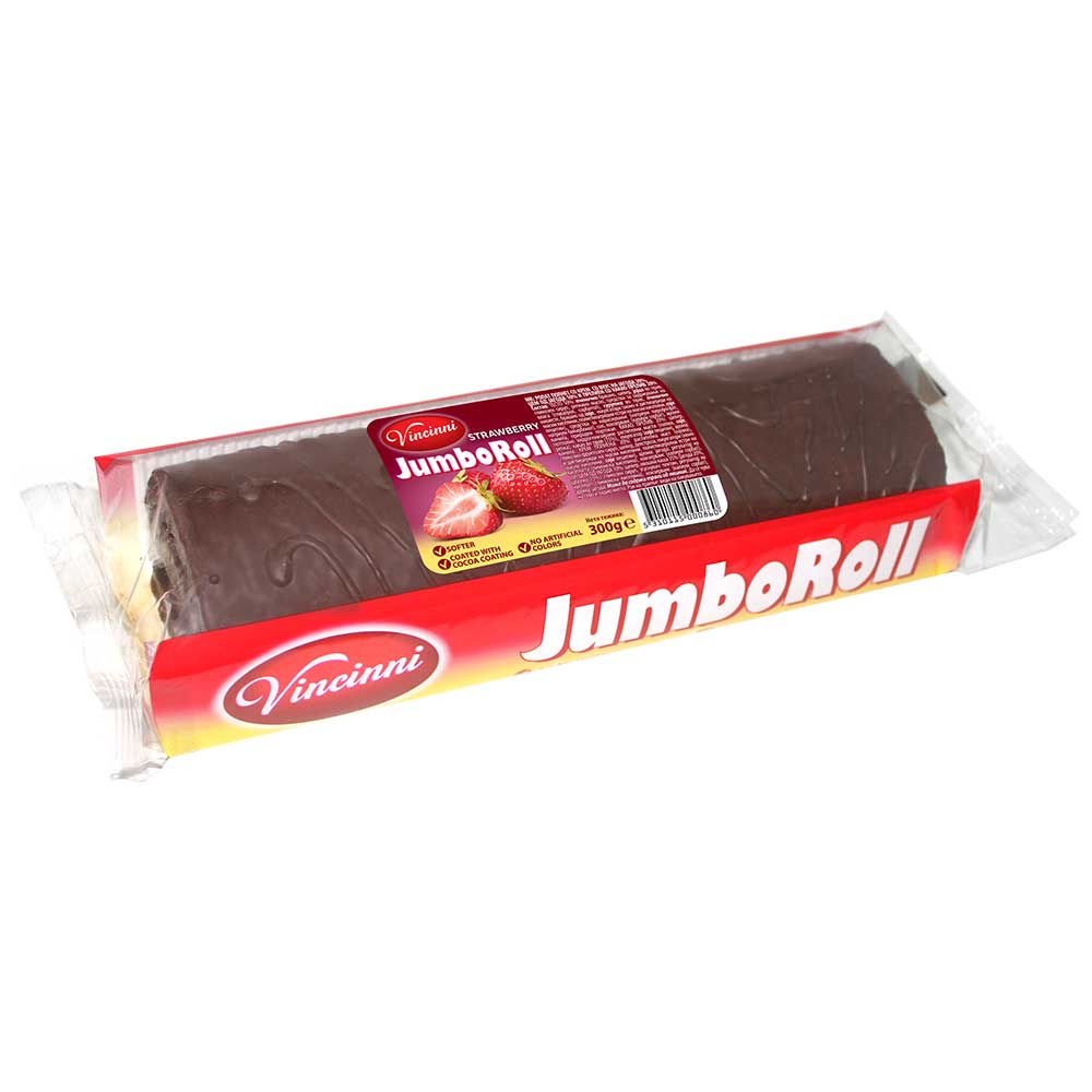 VINCINNI Chocolate Covered Swiss Roll Cranberry 300g/10.5oz