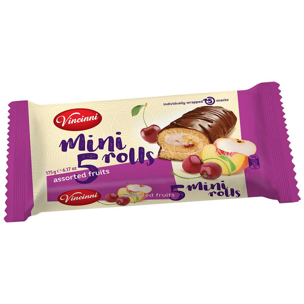 Vincinni Mini Rols VINCINNI Mini Rolls - Assorted Fruit 175g (5 pack) – FAST PAK